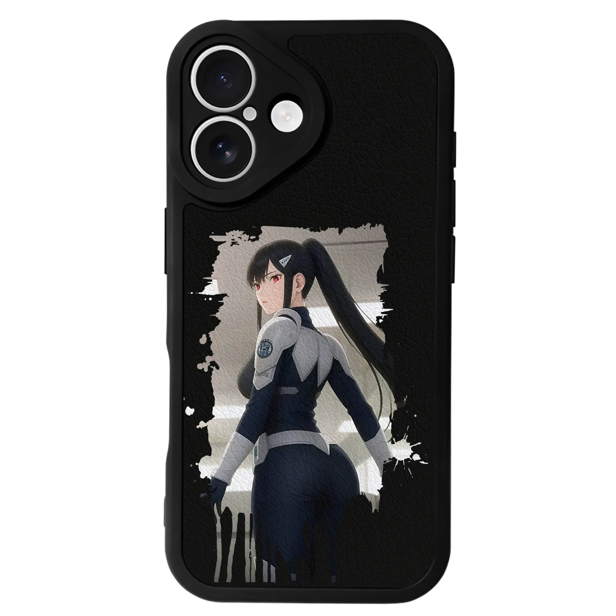 怪獣8号 グッズ,亜白ミナ - IPhone 16シリーズ対応 ・ シリコンスマホケース ・ レザー調 ・ 高精度フィット ・ 耐衝撃 ・ ワイヤレス充電対応 ・ 精密カット